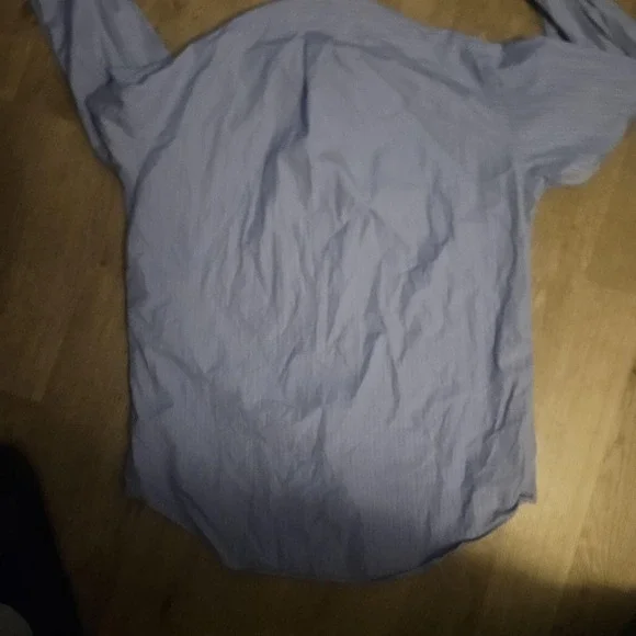 Ralph Lauren Shirt Mens 15.5 34/35 Blue Striped Classic Fit Button Down - Picture 5 of 8